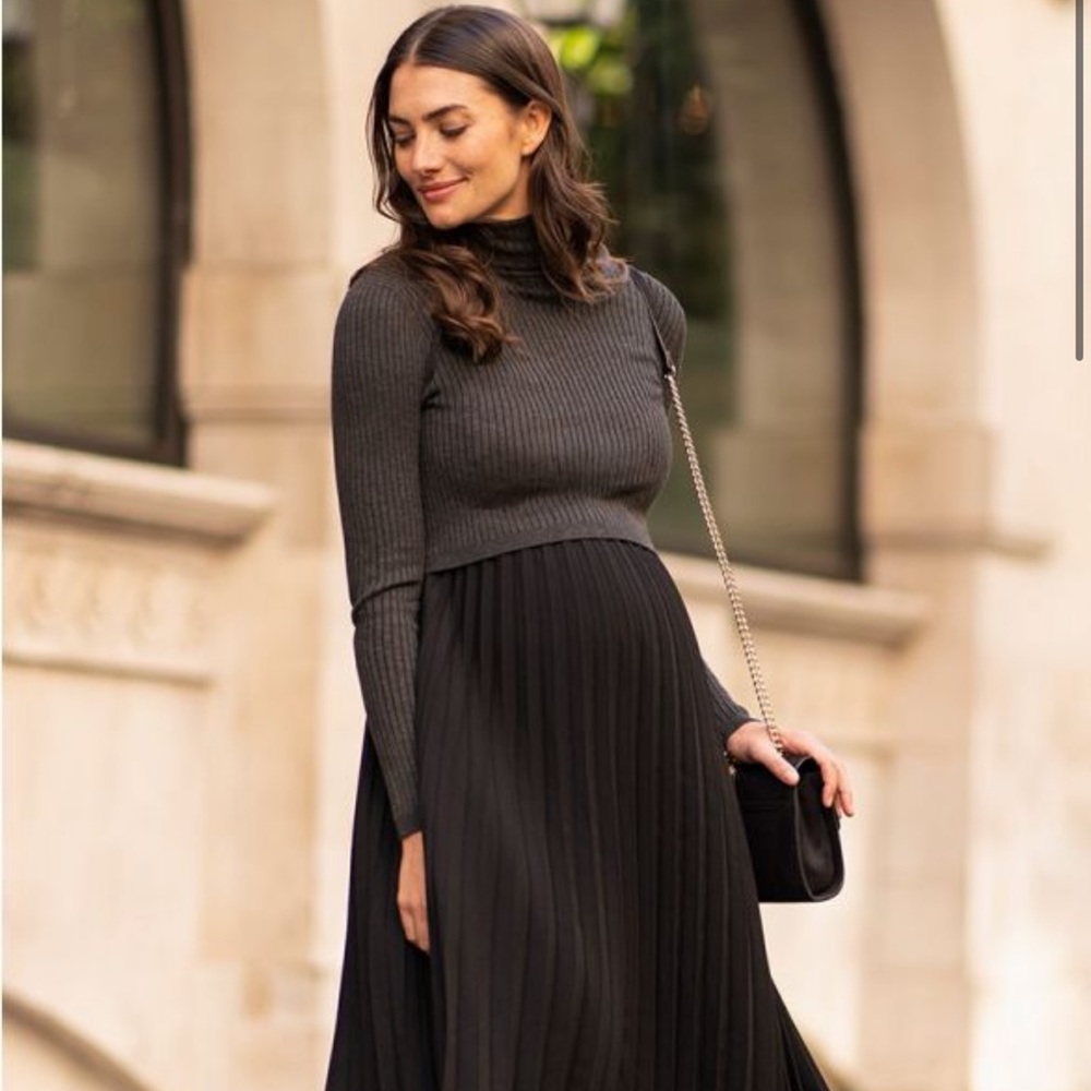 Seraphine pleated maternity and nursing